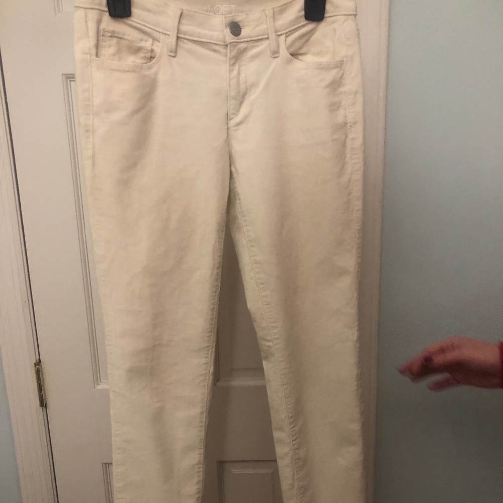 Winter white corduroy